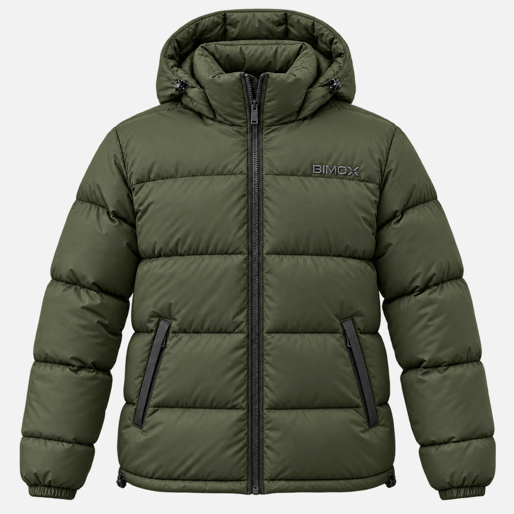 BIMOOX Norvian Winterjacke – Oliv – Vorne