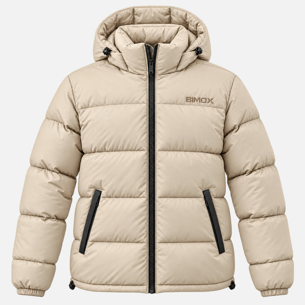 BIMOOX Norvian Winterjacke – Hellbeige – Vorne