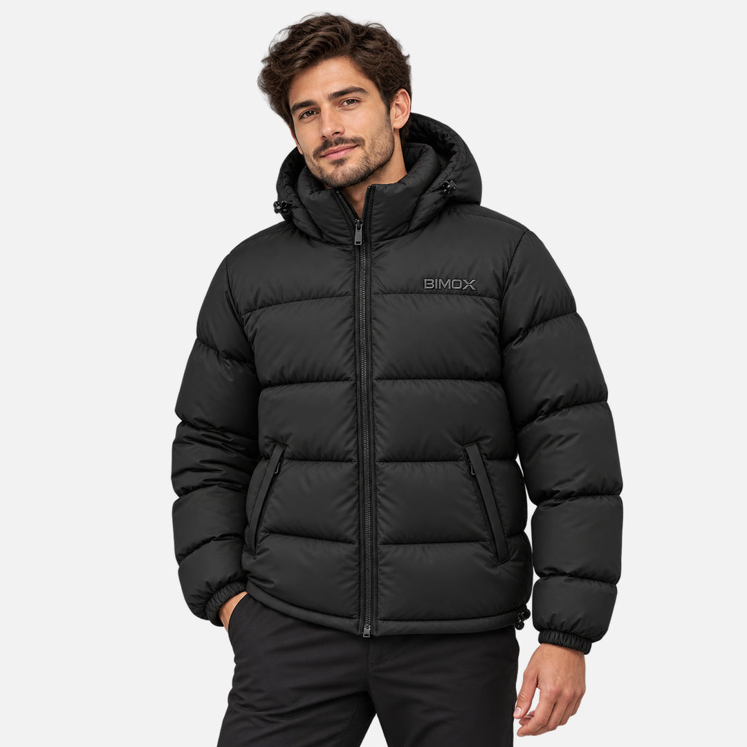 BIMOOX Norvian Winterjacke – Schwarz – Model-Mann