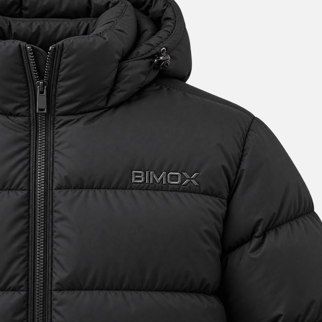 BIMOOX Norvian Winterjacke – Schwarz – Detail