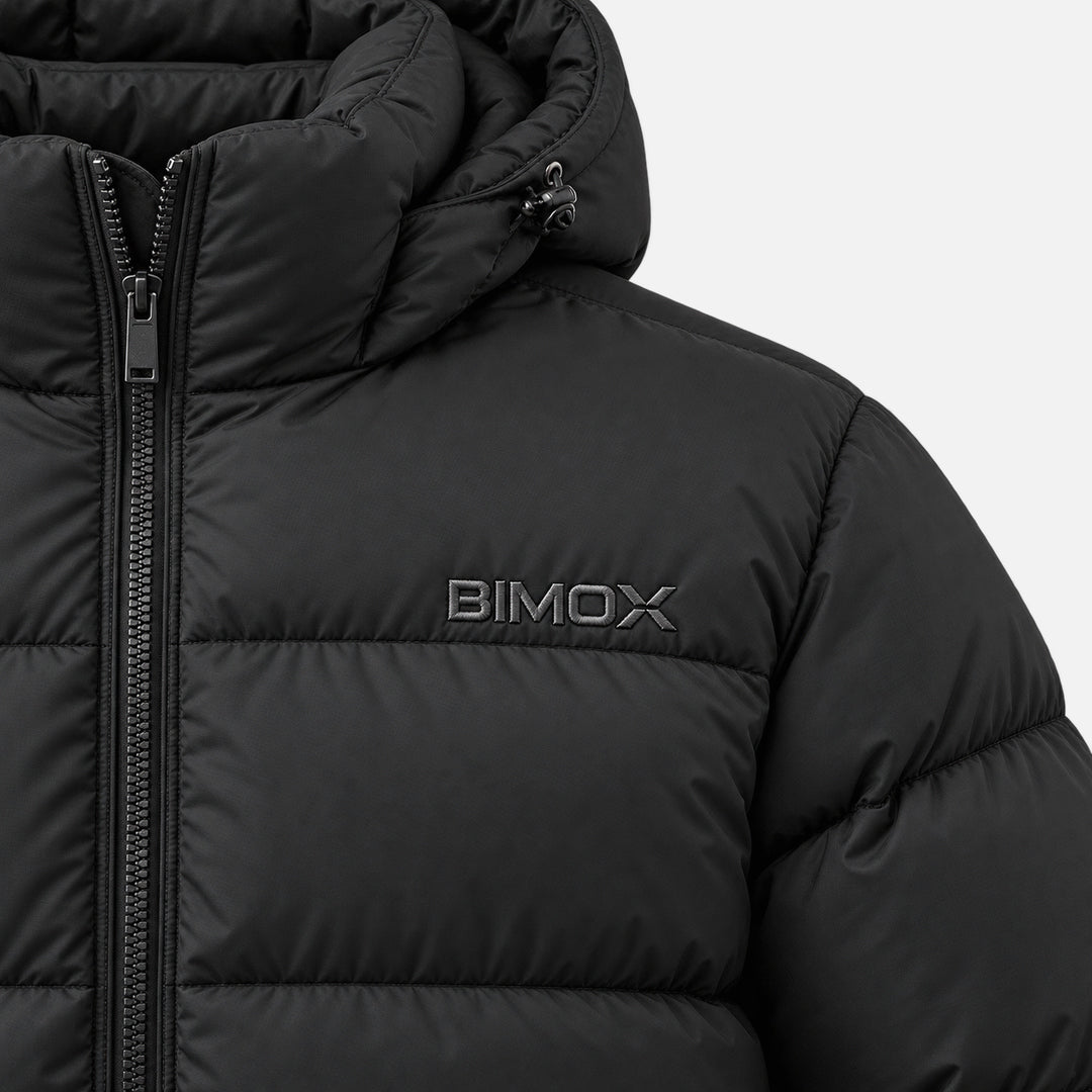BIMOOX Norvian Winterjacke – Schwarz – Detail