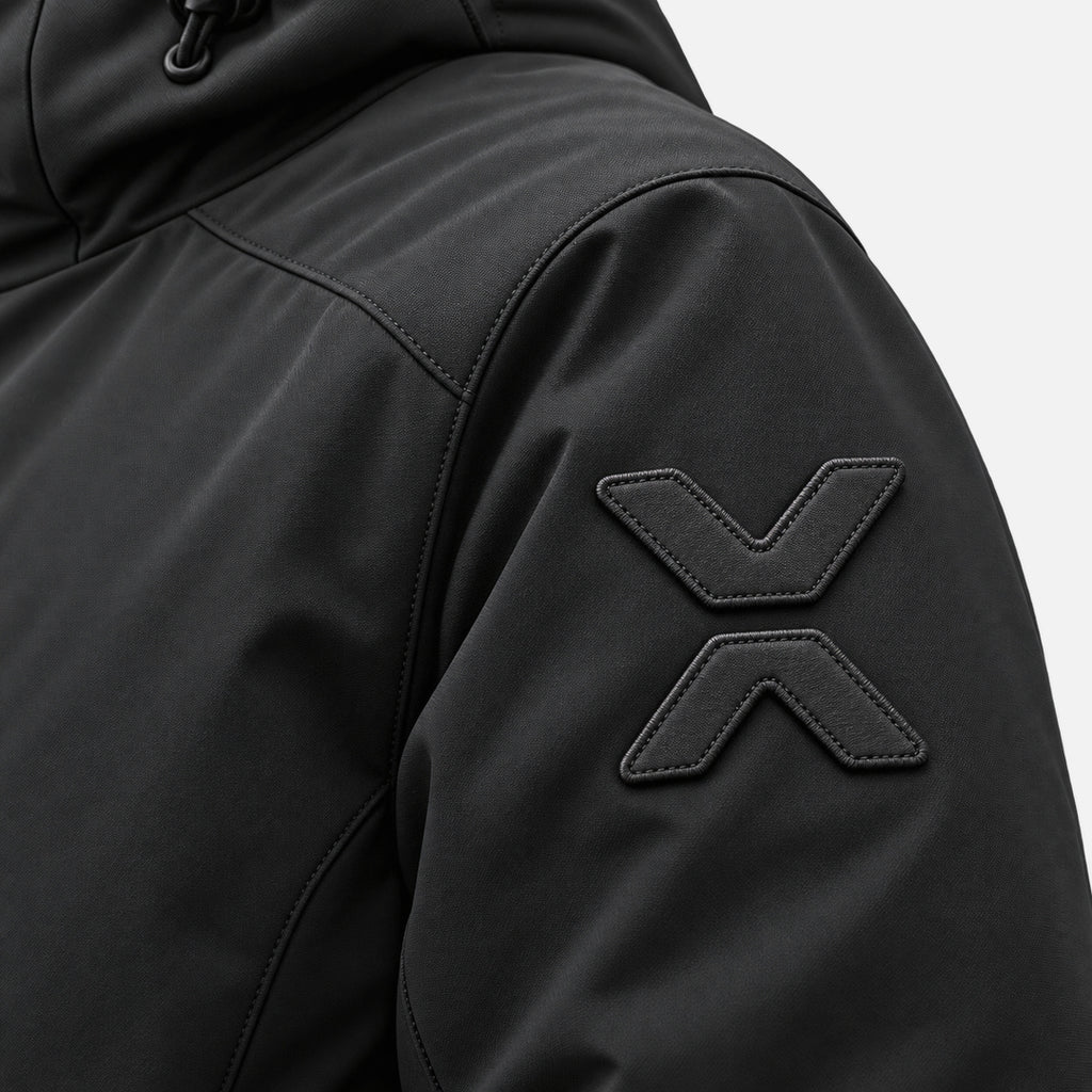 BIMOOX Velmora Winterjacke – Schwarz – Detail