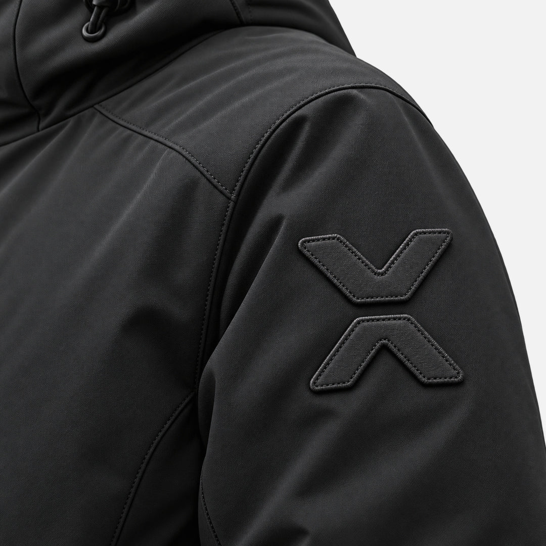 BIMOOX Velmora Winterjacke – Schwarz – Detail