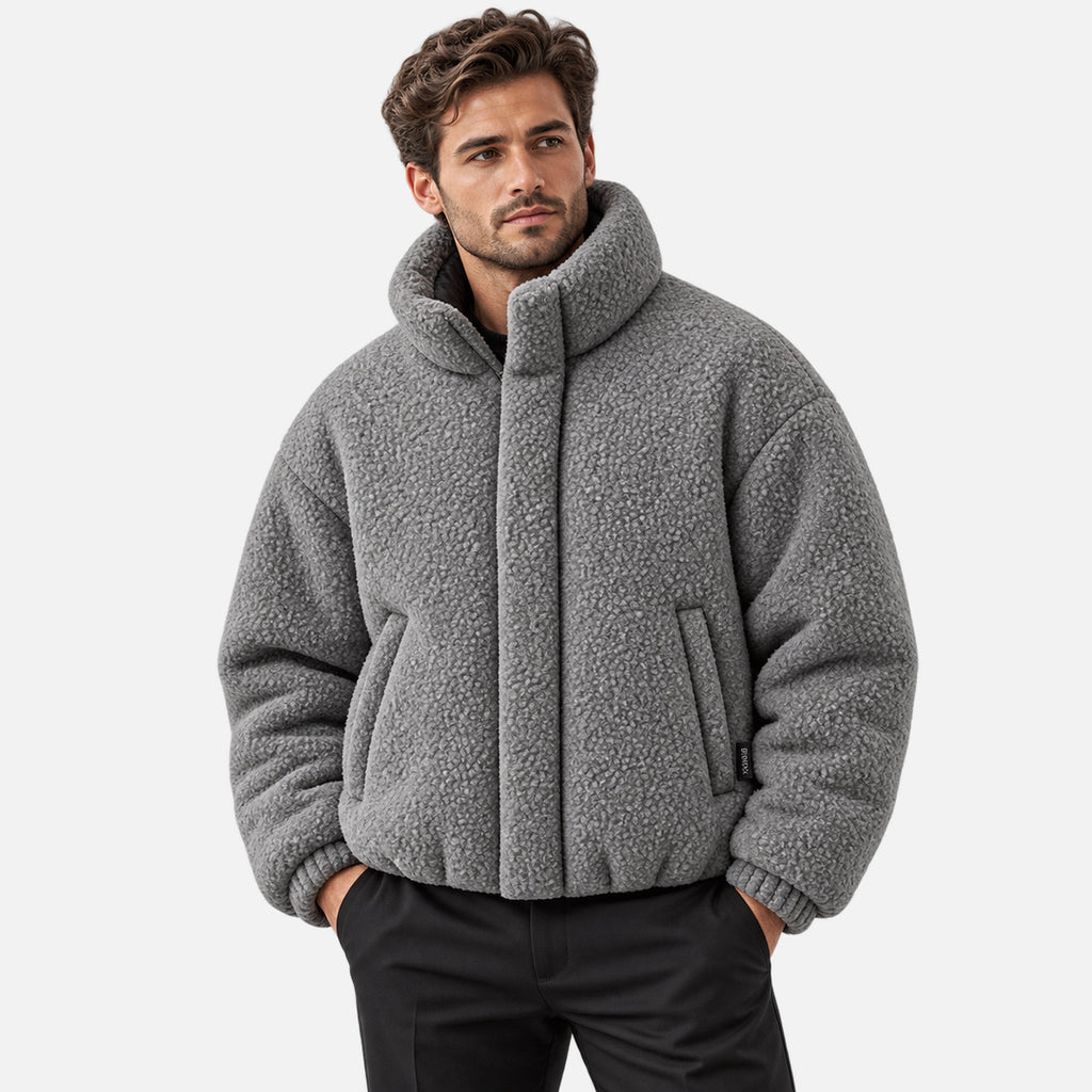 BIMOOX Calviro Winterjacke – Grau – Model-Mann