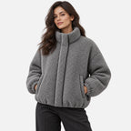 BIMOOX Calviro Winterjacke – Grau – Model-Frau