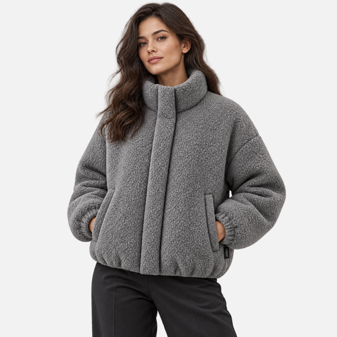 BIMOOX Calviro Winterjacke – Grau – Model-Frau
