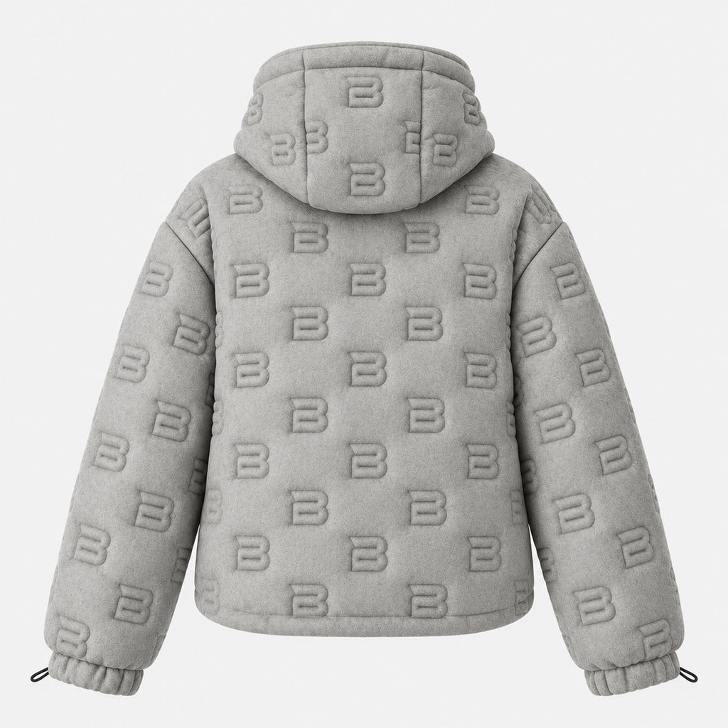 BIMOOX Valther Winterjacke – Grau – Hinten