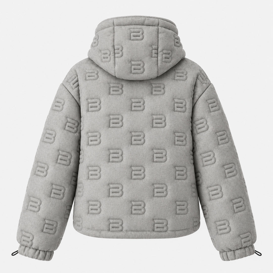 BIMOOX Valther Winterjacke – Grau – Hinten