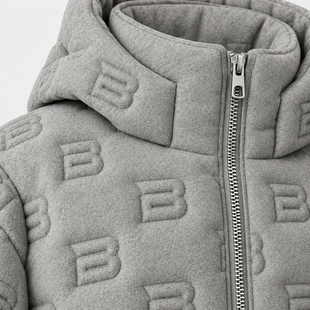 BIMOOX Valther Winterjacke – Grau – Detail