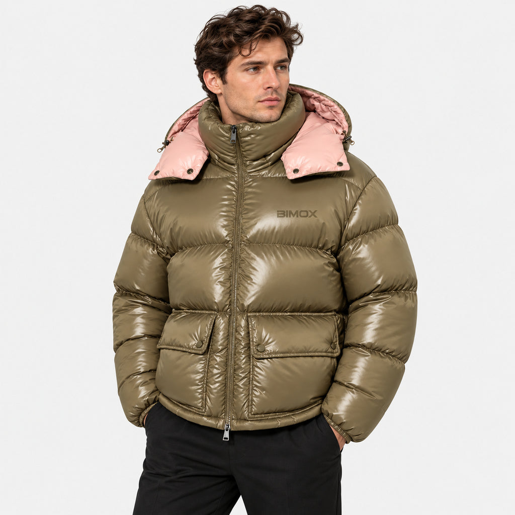 BIMOOX Elvoria Winterjacke – Oliv – Model-Mann
