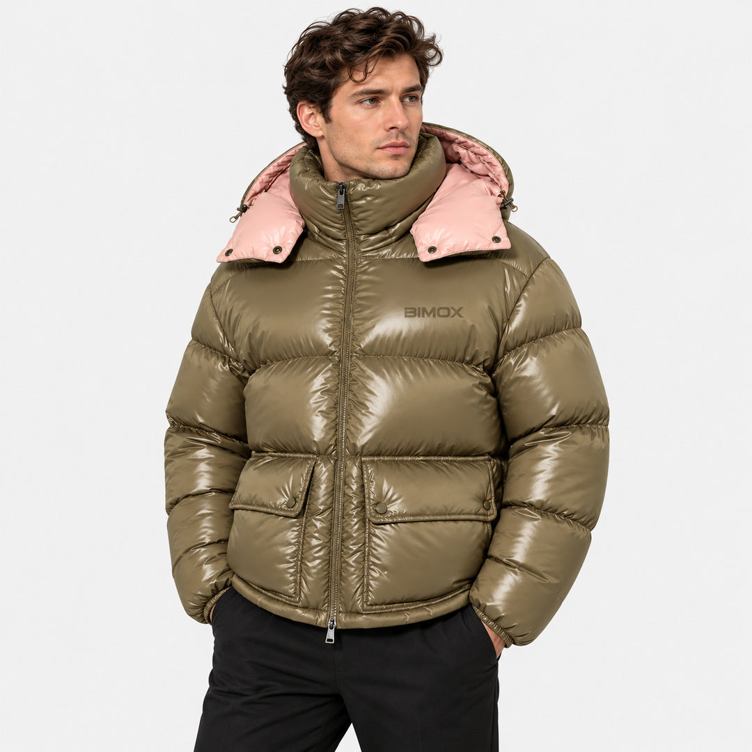 BIMOOX Elvoria Winterjacke – Oliv – Model-Mann