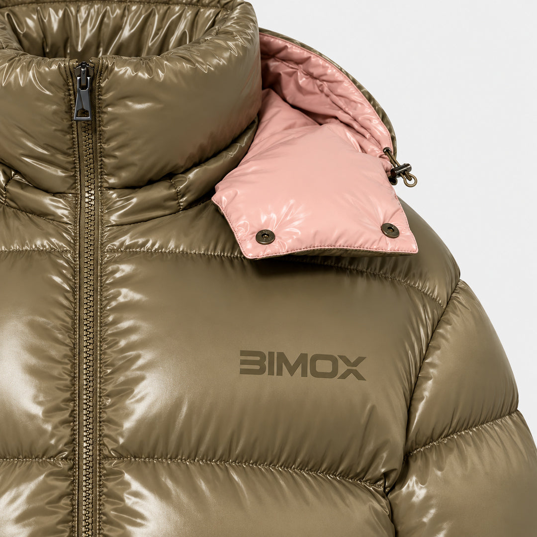 BIMOOX Elvoria Winterjacke – Oliv – Detail