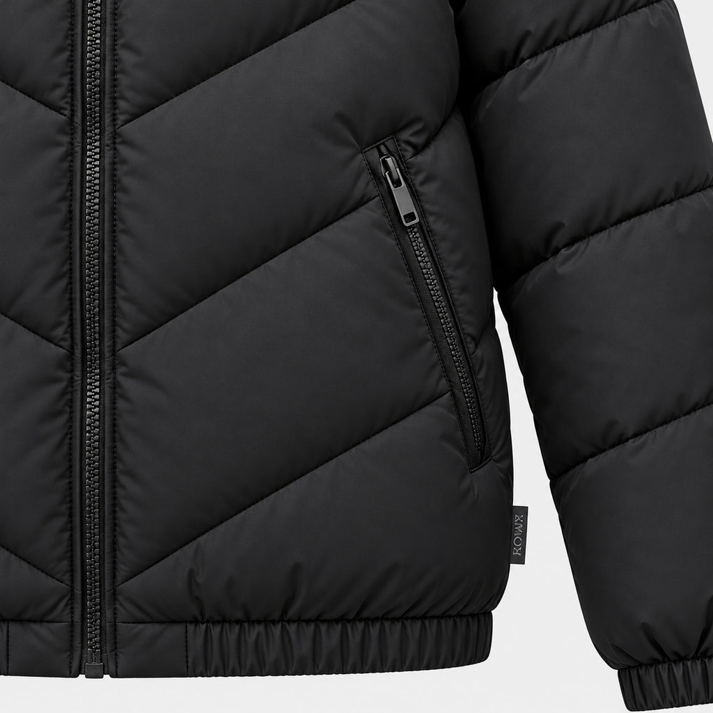 BIMOOX Veyronis Winterjacke – Schwarz – Detail