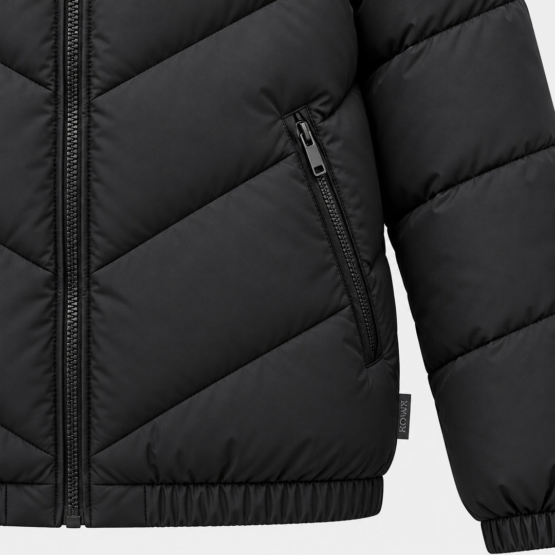 BIMOOX Veyronis Winterjacke – Schwarz – Detail