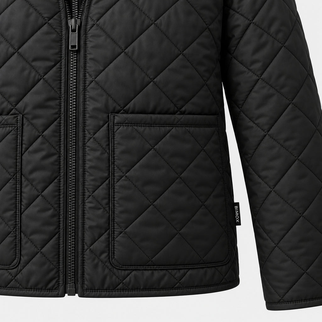 BIMOOX Nerovan Winterjacke – Schwarz – Detail