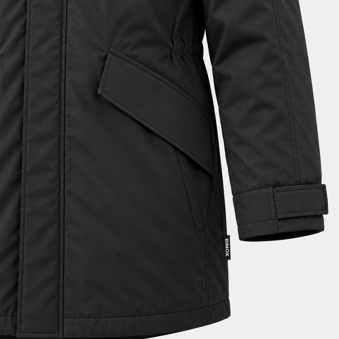 BIMOOX Taverno Winterjacke – Schwarz – Detail