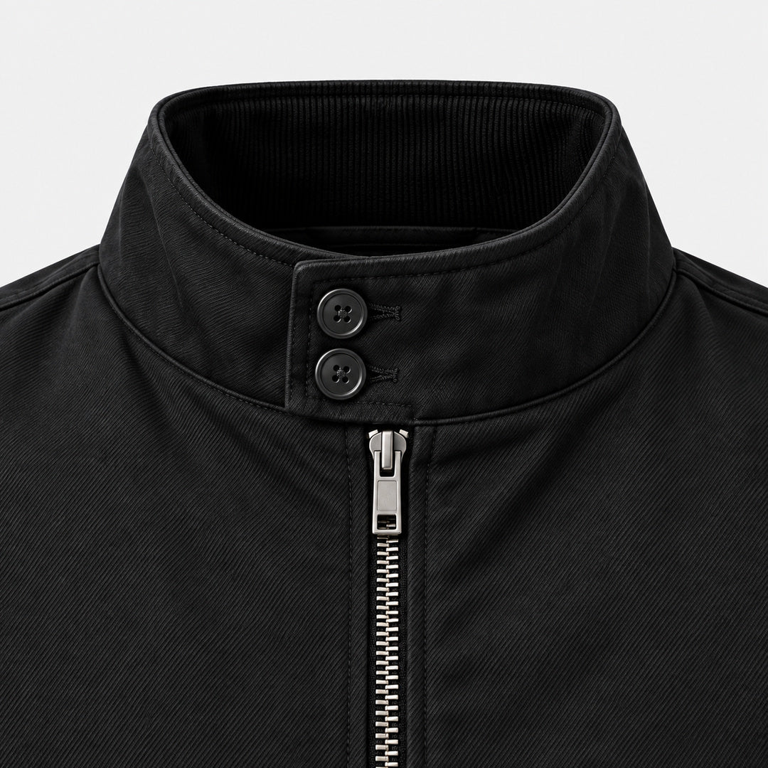 BIMOOX Valtorin Winterjacke – Schwarz – Detail