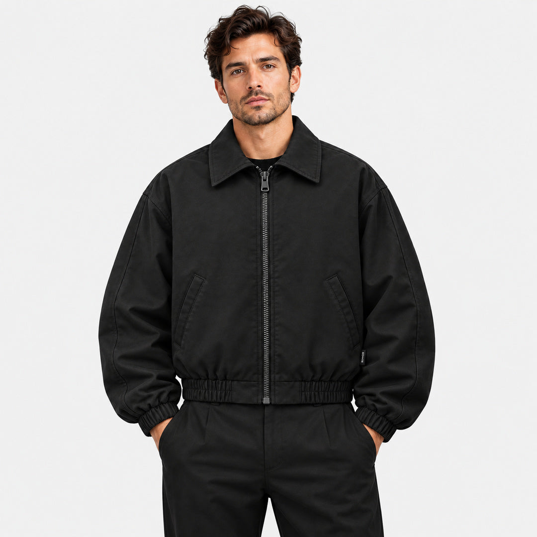 BIMOOX Zarelia Winterjacke – Schwarz – Model-Mann