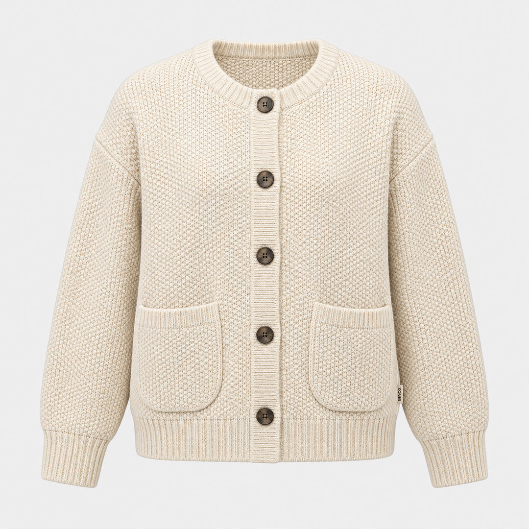 BIMOOX Luvorin Winterjacke – Creme – Vorne