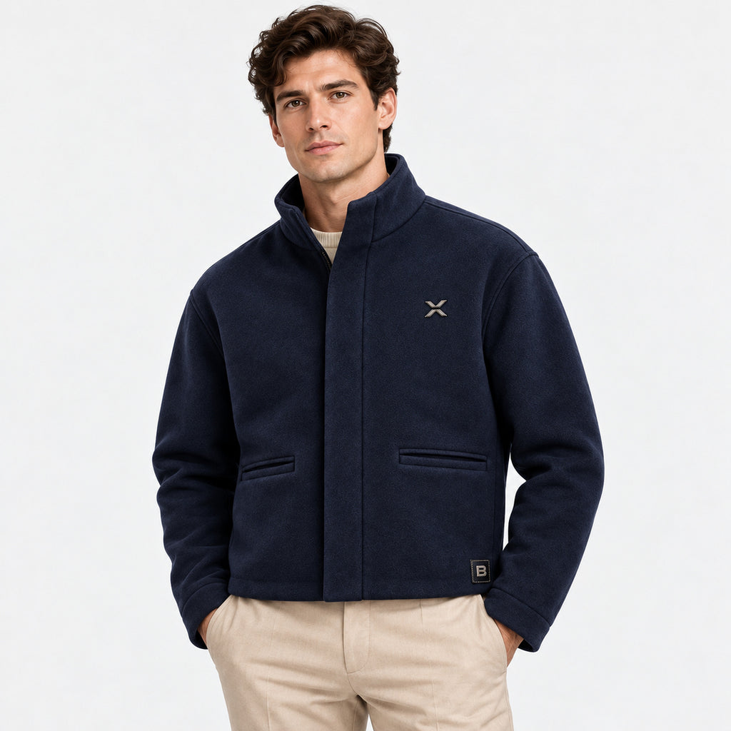 BIMOOX Selvaro Winterjacke – Navy – Model-Mann