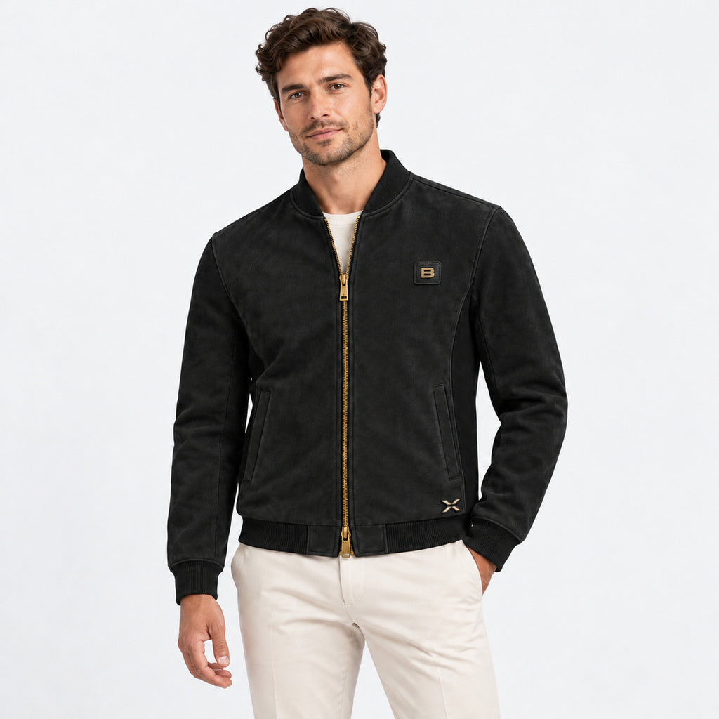 BIMOOX Kavren Winterjacke – Schwarz – Model-Mann