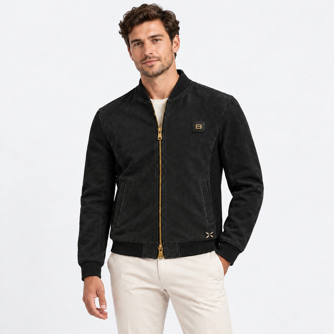 BIMOOX Kavren Winterjacke – Schwarz – Model-Mann