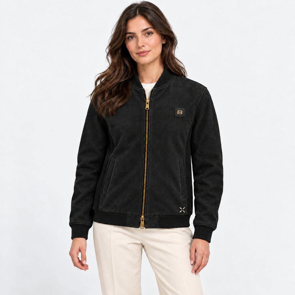 BIMOOX Kavren Winterjacke – Schwarz – Model-Frau