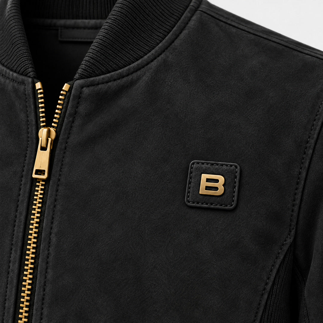 BIMOOX Kavren Winterjacke – Schwarz – Detail