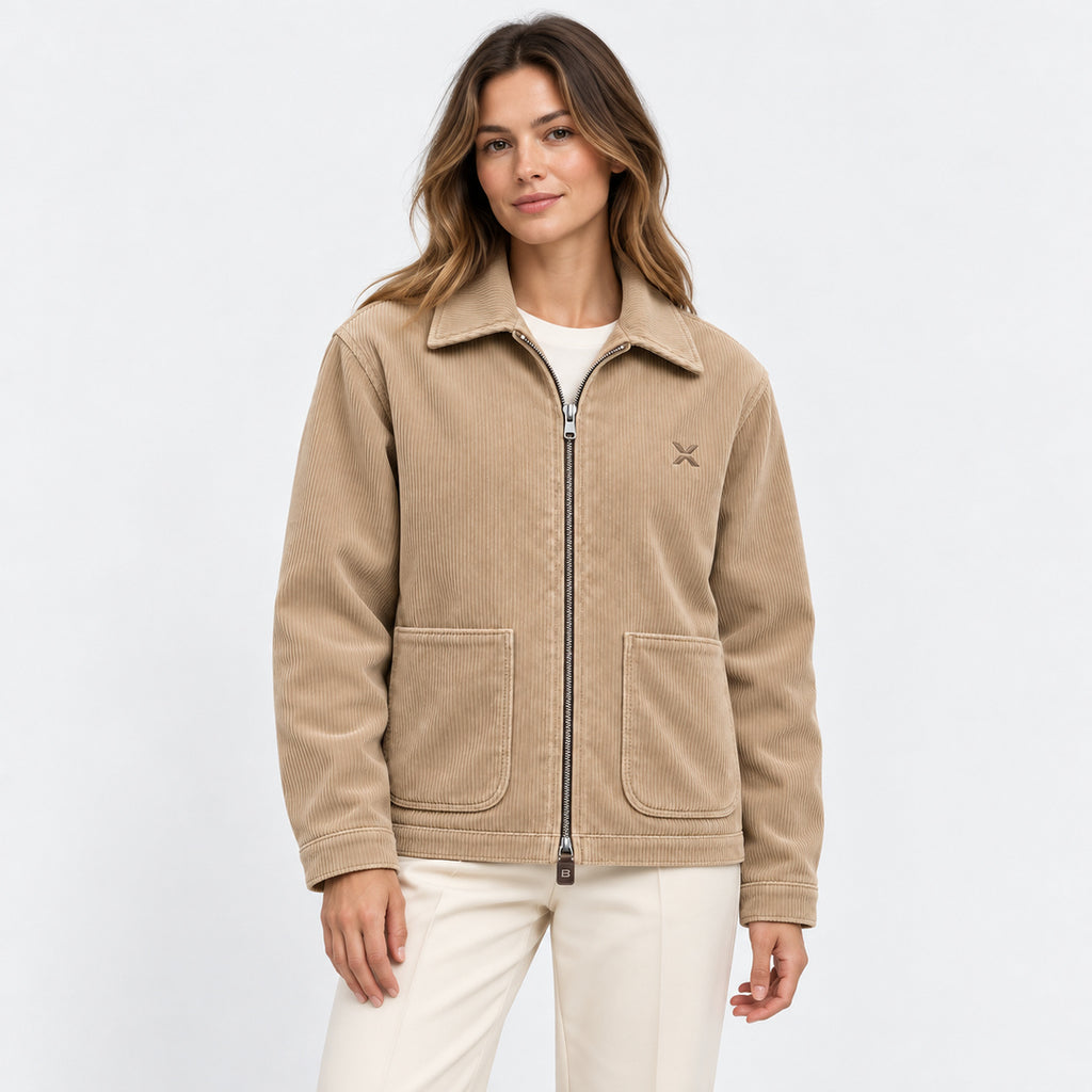 BIMOOX Novaryn Winterjacke – Beige – Model-Frau
