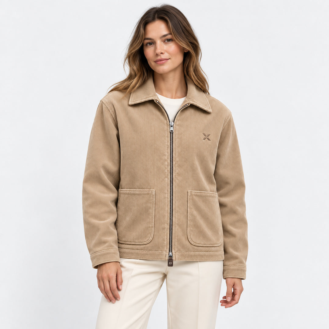 BIMOOX Novaryn Winterjacke – Beige – Model-Frau