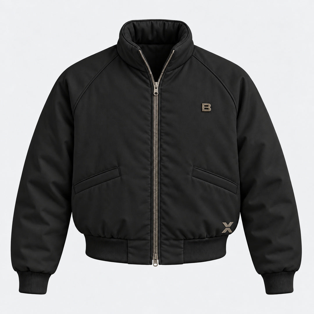BIMOOX Dovaro Winterjacke – Schwarz – Vorne