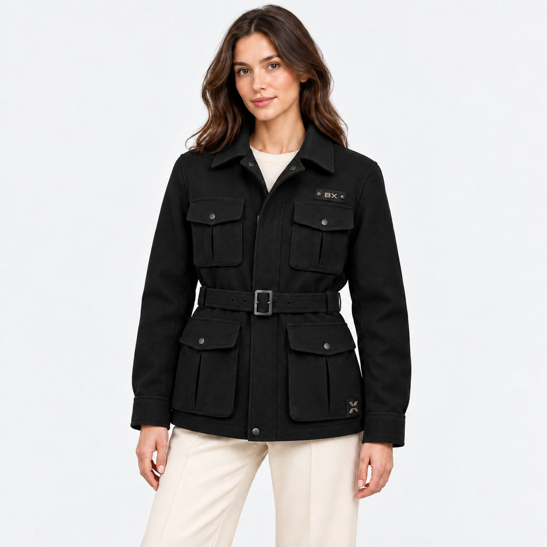 BIMOOX Tervian Winterjacke – Schwarz – Model-Frau