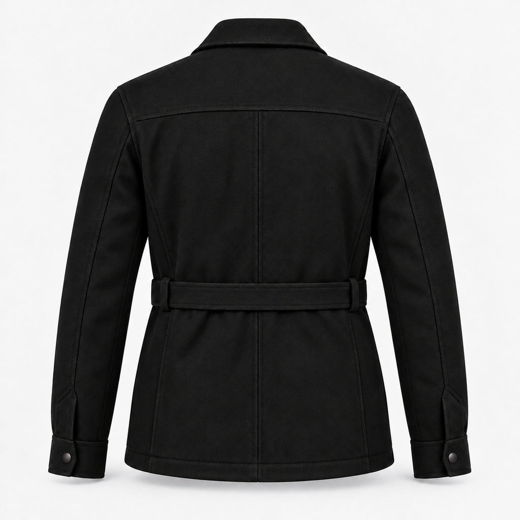 BIMOOX Tervian Winterjacke – Schwarz – Hinten