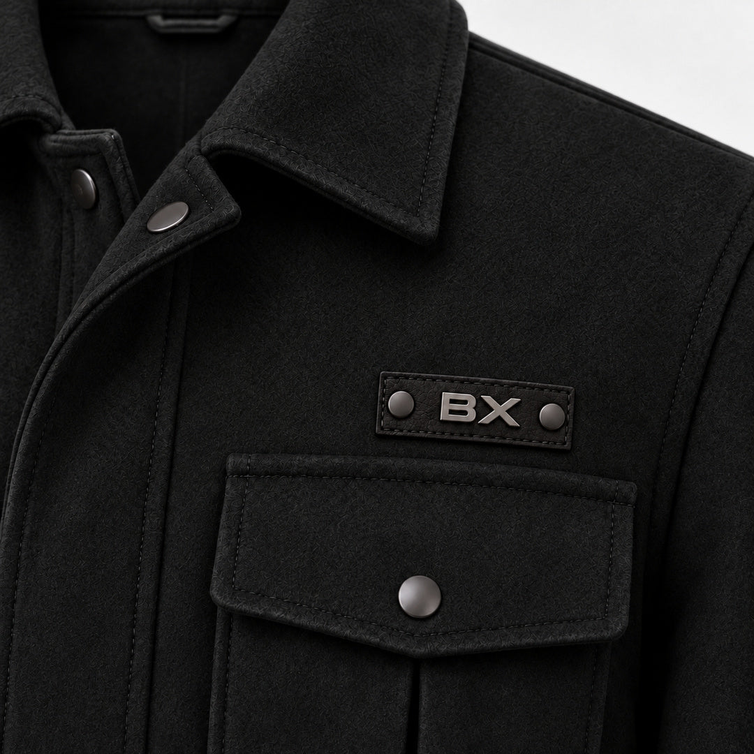BIMOOX Tervian Winterjacke – Schwarz – Detail