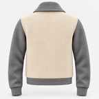 BIMOOX Velric Winterjacke – Creme-Grau – Hinten