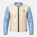 BIMOOX Elarven Winterjacke – Creme-Hellblau – Vorne