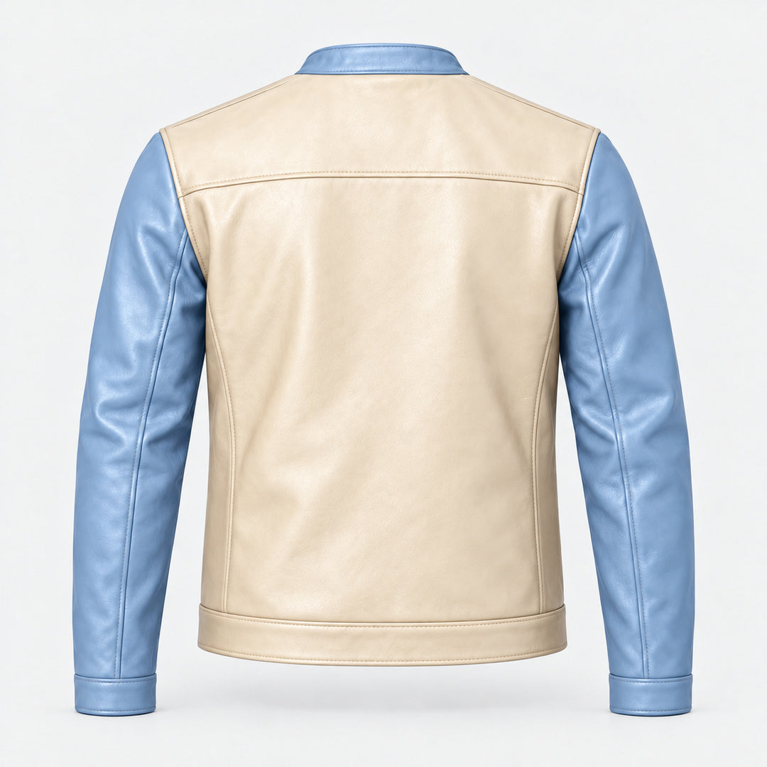 BIMOOX Elarven Winterjacke – Creme-Hellblau – Hinten