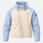 BIMOOX Rovian Winterjacke – Creme-Hellblau – Vorne