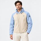 BIMOOX Rovian Winterjacke – Creme-Hellblau – Model-Mann