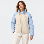 BIMOOX Rovian Winterjacke – Creme-Hellblau – Model-Frau