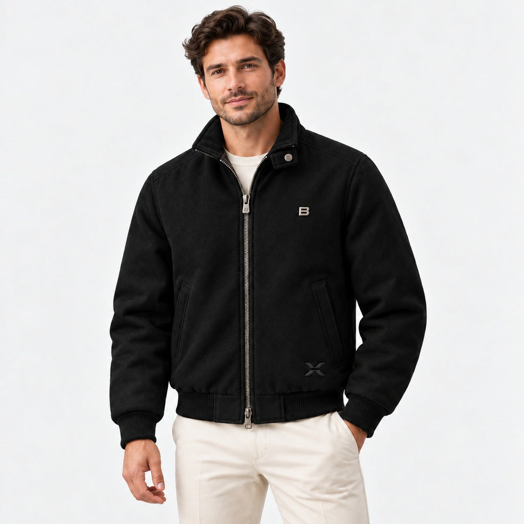 BIMOOX Orelvan Winterjacke – Schwarz – Model-Mann