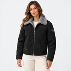 BIMOOX Varnek Winterjacke – Schwarz-Grau – Model-Frau
