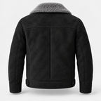 BIMOOX Varnek Winterjacke – Schwarz-Grau – Hinten