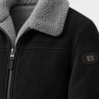 BIMOOX Varnek Winterjacke – Schwarz-Grau – Detail