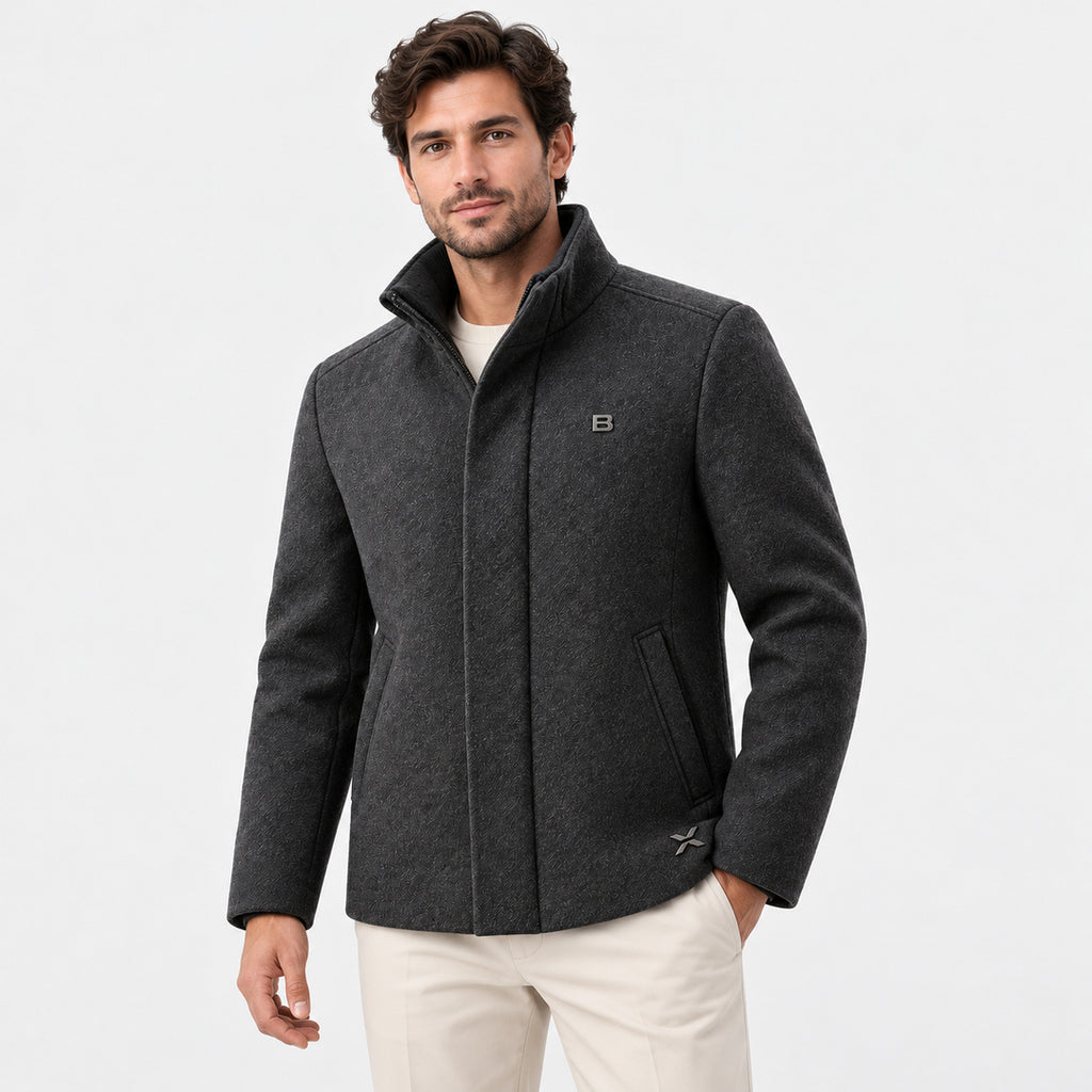 BIMOOX Norevik Winterjacke – Grau – Model-Mann