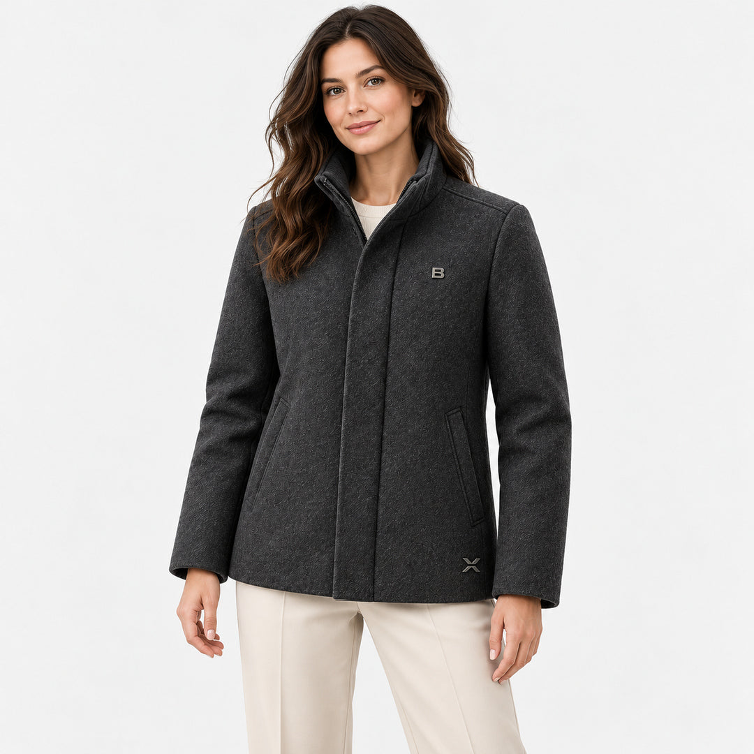BIMOOX Norevik Winterjacke – Grau – Model-Frau