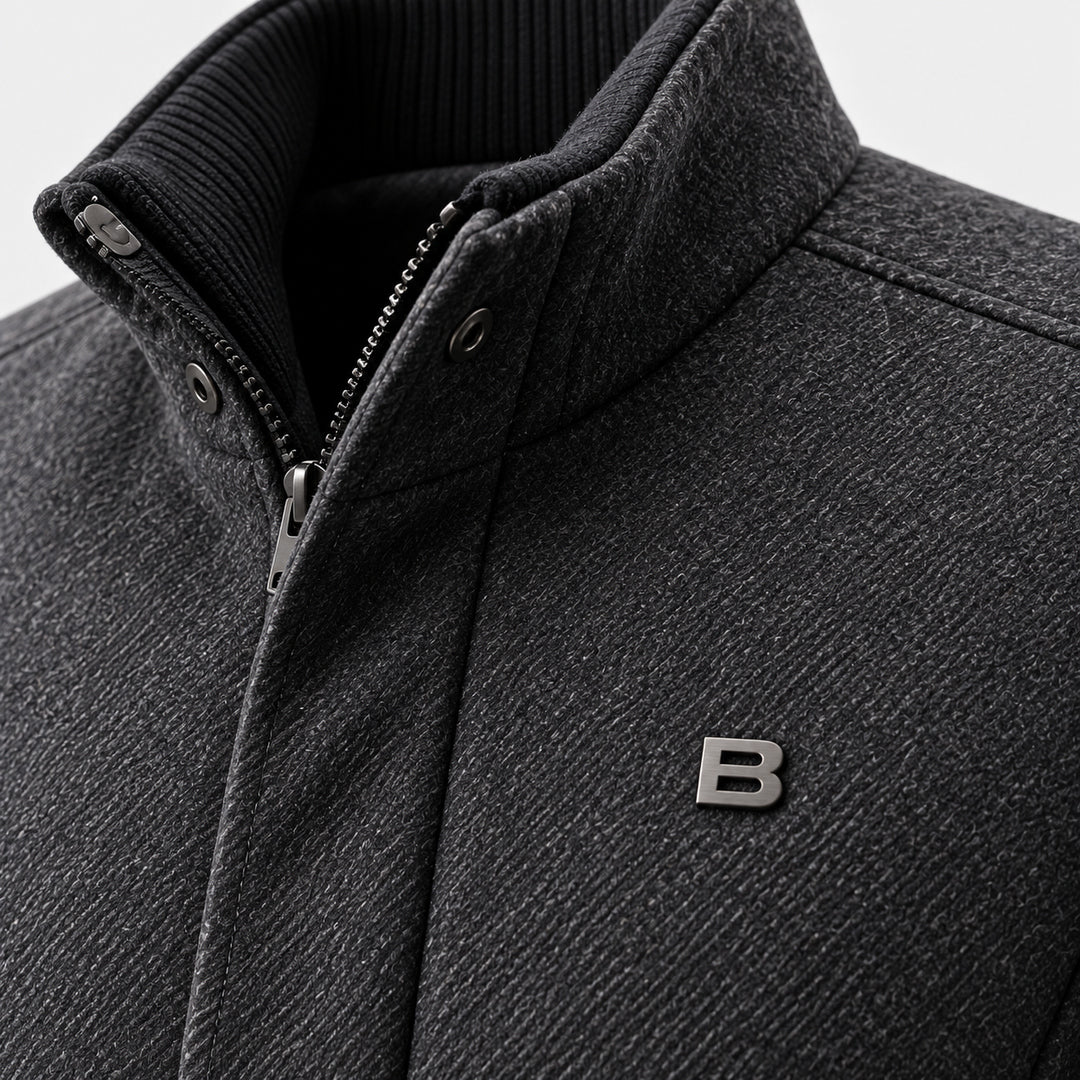 BIMOOX Norevik Winterjacke – Grau – Detail