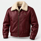 BIMOOX Aldrion Winterjacke – Bordeauxrot – Vorne
