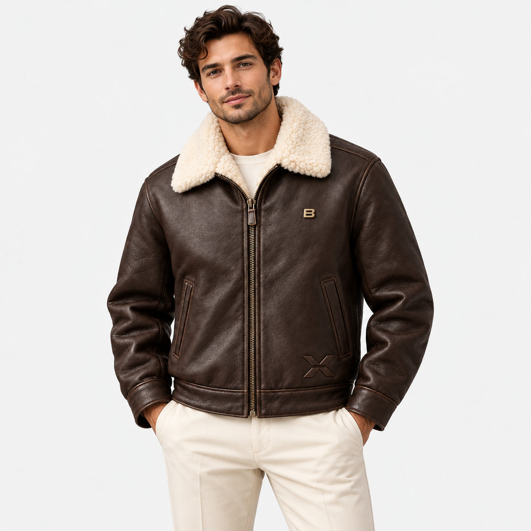 BIMOOX Aldrion Winterjacke – Braun – Model-Mann