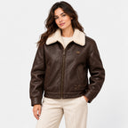BIMOOX Aldrion Winterjacke – Braun – Model-Frau